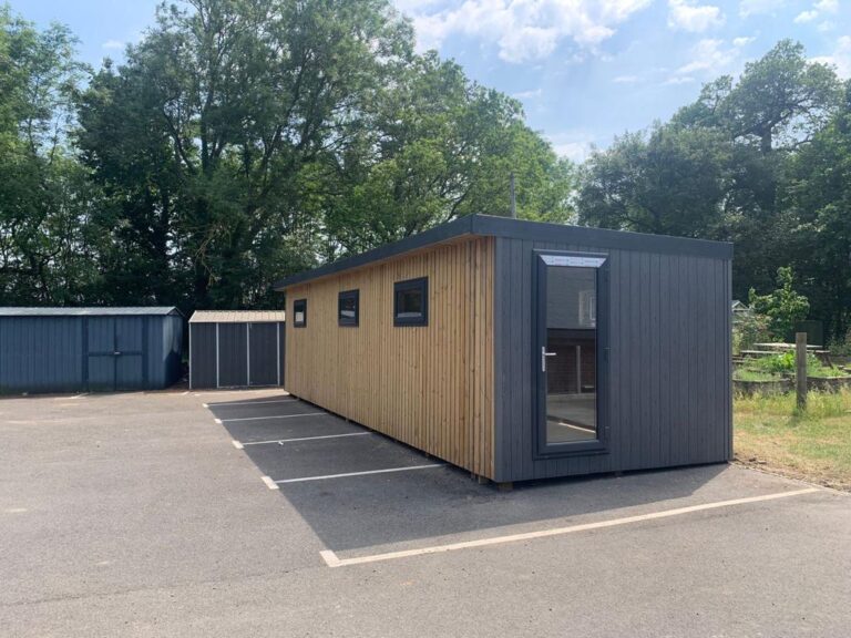Installation of the 10 x 3 metre bespoke office