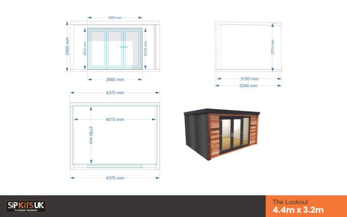 Garden Room Floorplan Lookout 4400 3200
