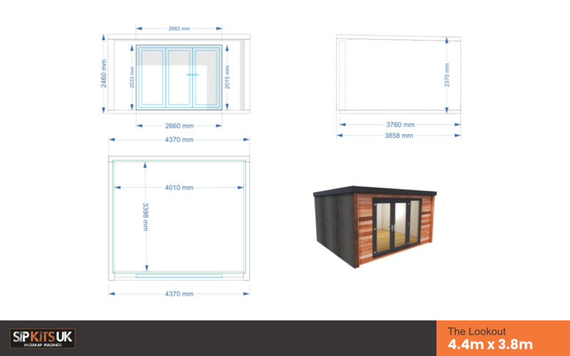 Garden Room Floorplan Lookout 4400 3800