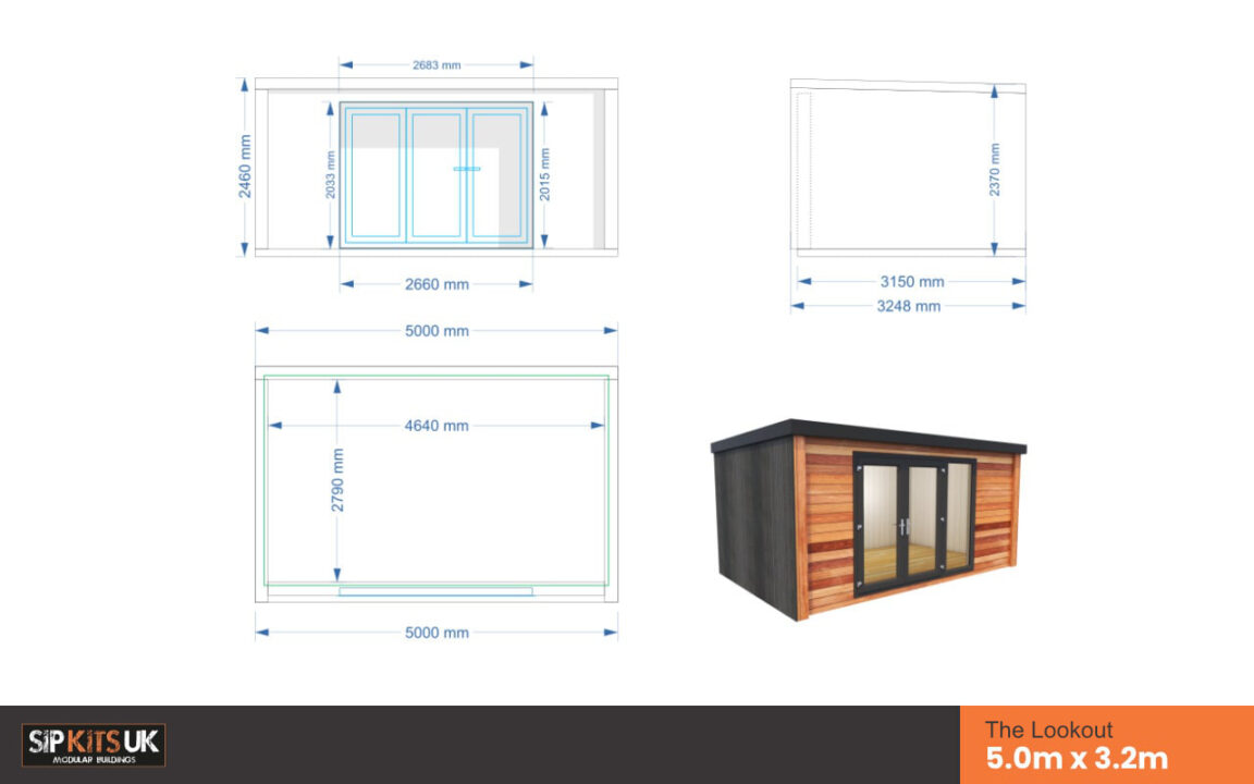 Garden Room Floorplan Lookout 5000 3200
