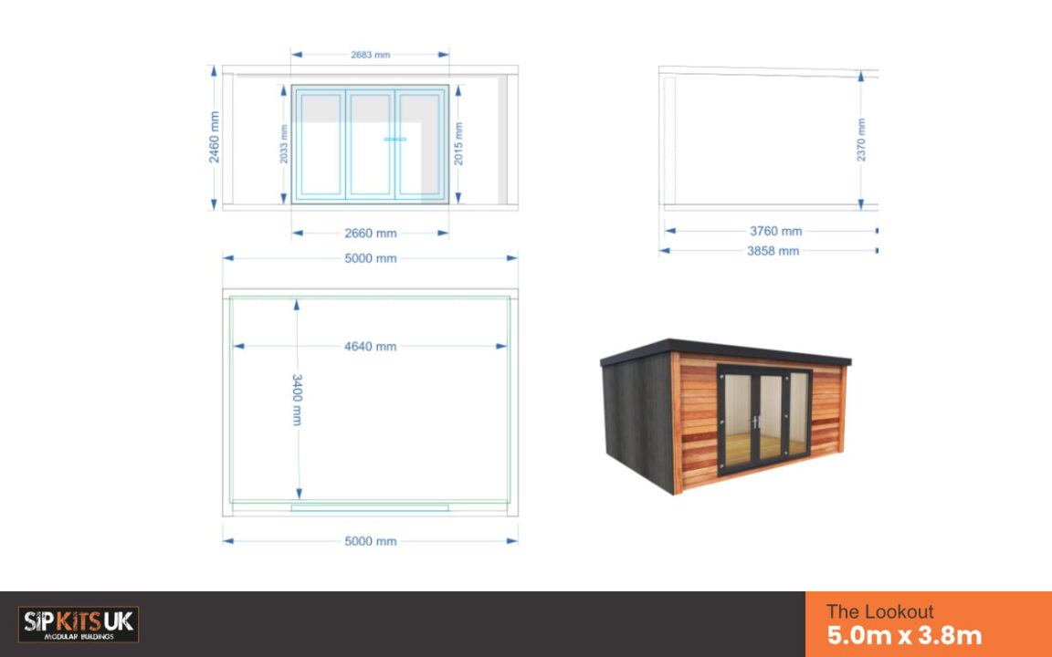 Garden Room Floorplan Lookout 5000 3800