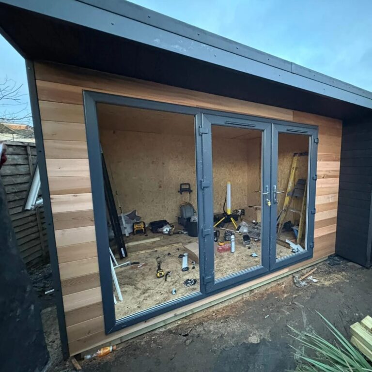 Small garden room build in just 3 days
