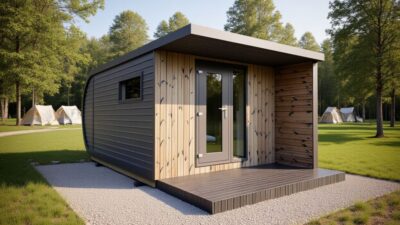 Golden Peak Camping Pod Featured